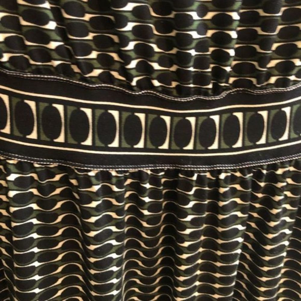 Max Studio Flutter Cap Sleeve‎ Geometric Design M… - image 3